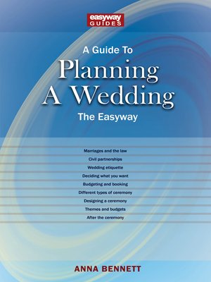 cover image of A Guide to Planning a Wedding
